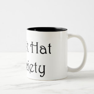 De Café Em Dois Tons Caneca da sociedade do chapéu negro
