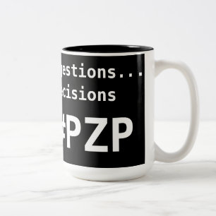 De Café Em Dois Tons Caneca da sugestão/decisões