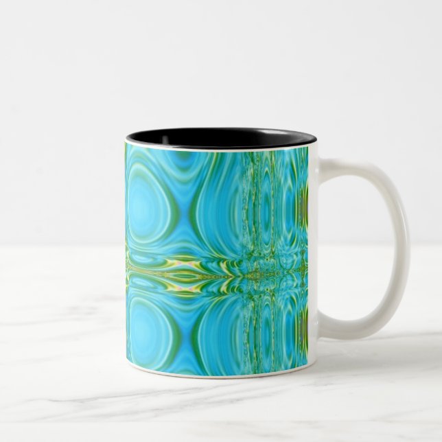 De Café Em Dois Tons Caneca da tapeçaria (Direita)