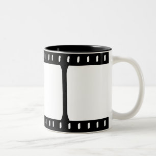 De Café Em Dois Tons Caneca da tira do filme da foto