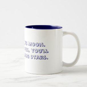 De Café Em Dois Tons Caneca da Tiro-para--Lua