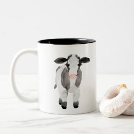 De Café Em Dois Tons Caneca da vaca da casa da quinta