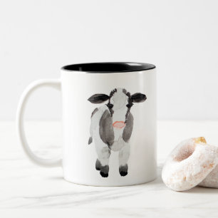 De Café Em Dois Tons Caneca da vaca da casa da quinta