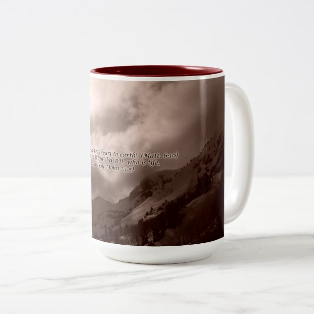 De Café Em Dois Tons Caneca da vida (Frente Esquerda)