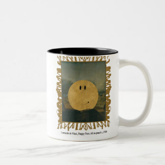 De Café Em Dois Tons caneca da vinci feliz