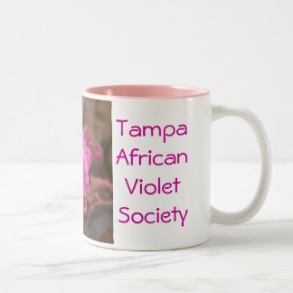 De Café Em Dois Tons Caneca da violeta africana