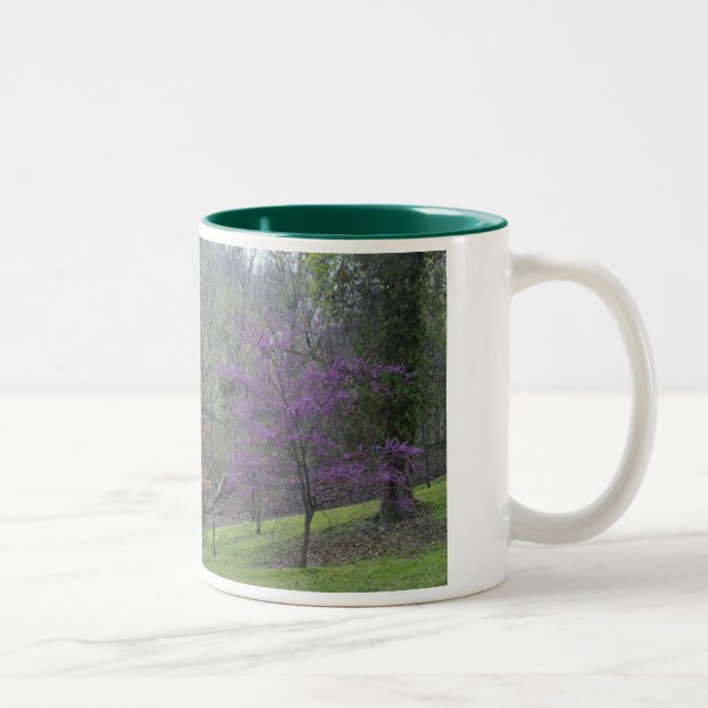De Café Em Dois Tons Caneca das árvores da C.C. (Direita)