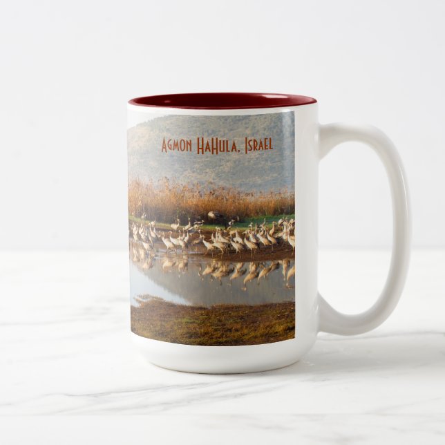 De Café Em Dois Tons Caneca das aves migratórias (Direita)