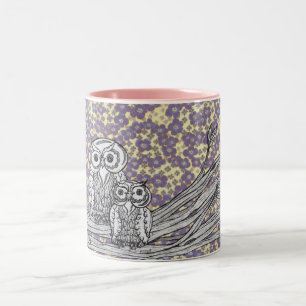 De Café Em Dois Tons Caneca das corujas 27