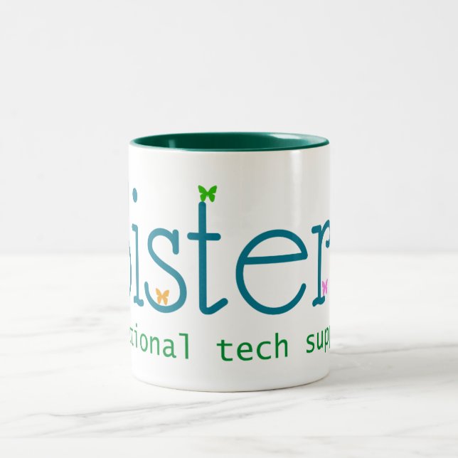 De Café Em Dois Tons Caneca das irmãs (Centro)