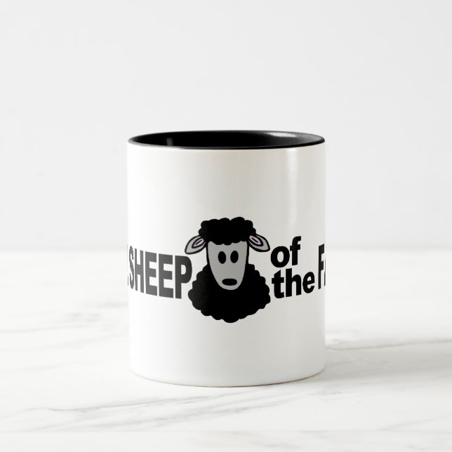 De Café Em Dois Tons Caneca das OVELHAS NEGRAS - escolha o estilo & a (Centro)
