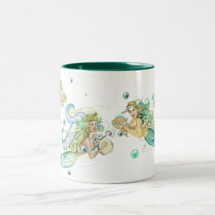 De Café Em Dois Tons Caneca das sereias