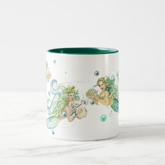 De Café Em Dois Tons Caneca das sereias