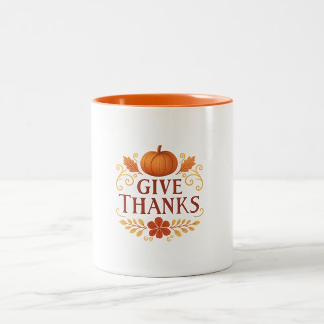 De Café Em Dois Tons Caneca - Dê Graças (Centro)