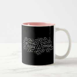 De Café Em Dois Tons Caneca desagradável da mulher
