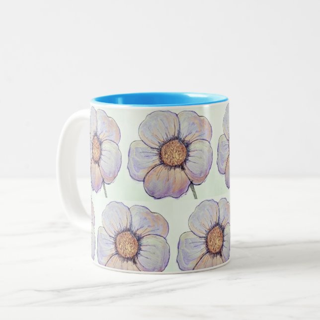 De Café Em Dois Tons Caneca design (Frente Esquerda)