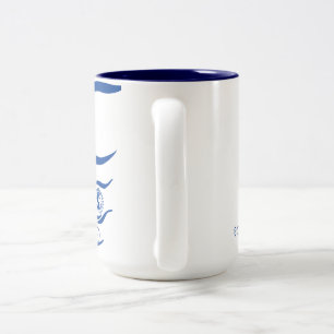 De Café Em Dois Tons Caneca diária do estúdio da conexão