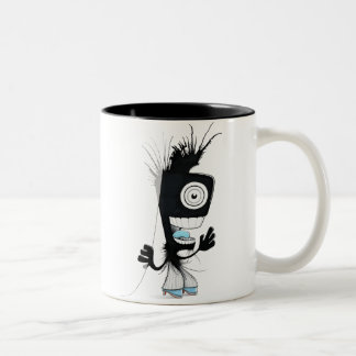 De Café Em Dois Tons Caneca diária do monstro