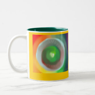 De Café Em Dois Tons Caneca diversa do universo