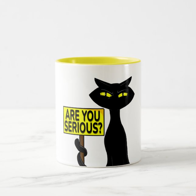 De Café Em Dois Tons Caneca Divertida Bad Boogie - Você Está Sério? pla (Centro)