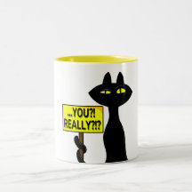 Caneca Divertida Bad Boogie - Você?! Realmente?! p