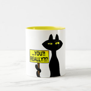 De Café Em Dois Tons Caneca Divertida Bad Boogie - Você?! Realmente?! p