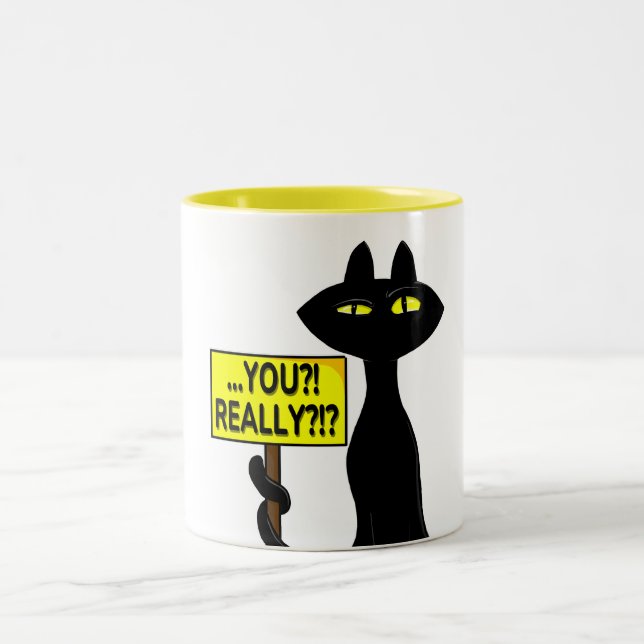 De Café Em Dois Tons Caneca Divertida Bad Boogie - Você?! Realmente?! p (Centro)