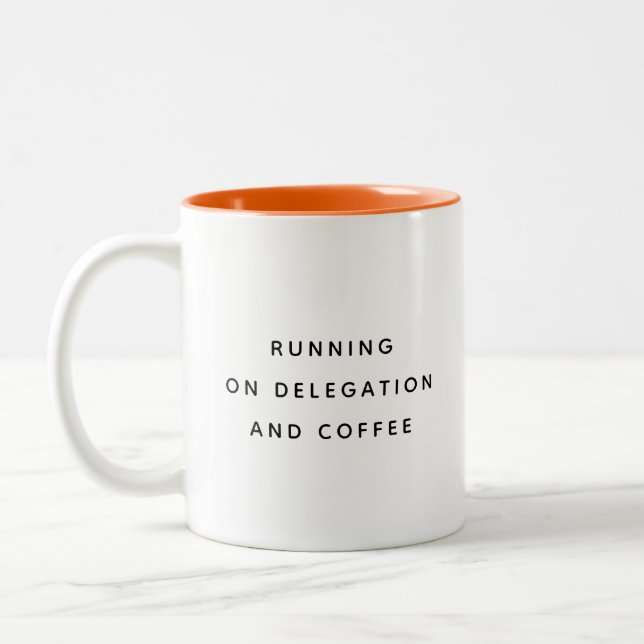 De Café Em Dois Tons Caneca Divertida para Escritório para Chefe Colega (Esquerda)