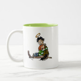 De Café Em Dois Tons Caneca do abraço