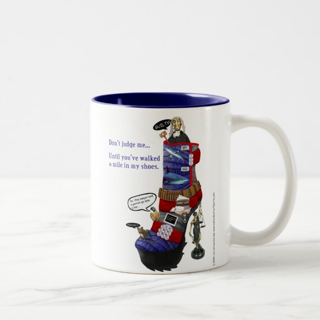 De Café Em Dois Tons Caneca do advogado (Direita)