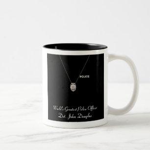 De Café Em Dois Tons Caneca do agente da polícia