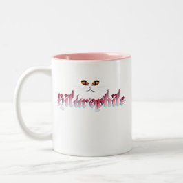 De Café Em Dois Tons caneca do Ailurophile-gatinho