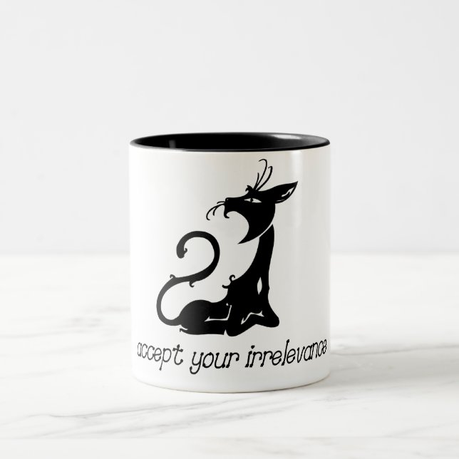 De Café Em Dois Tons Caneca do amante do gato (Centro)