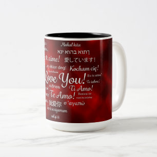 De Café Em Dois Tons Caneca do Amor