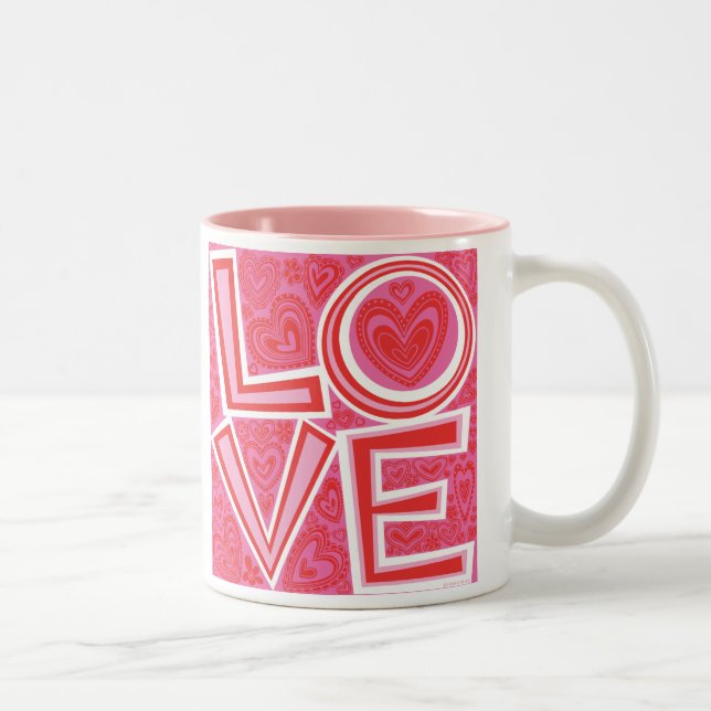 De Café Em Dois Tons Caneca do AMOR (Direita)