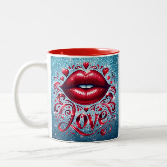 De Café Em Dois Tons Caneca do Amor (Esquerda)