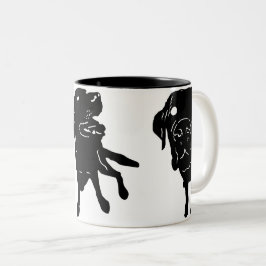De Café Em Dois Tons Caneca do amor do laboratório