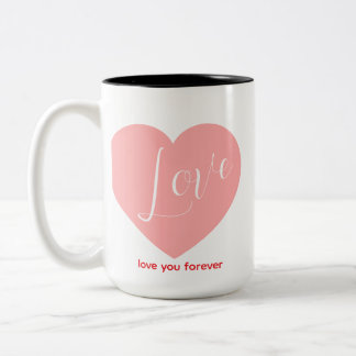 De Café Em Dois Tons Caneca do Amor – Louças Personalizadas Românticas