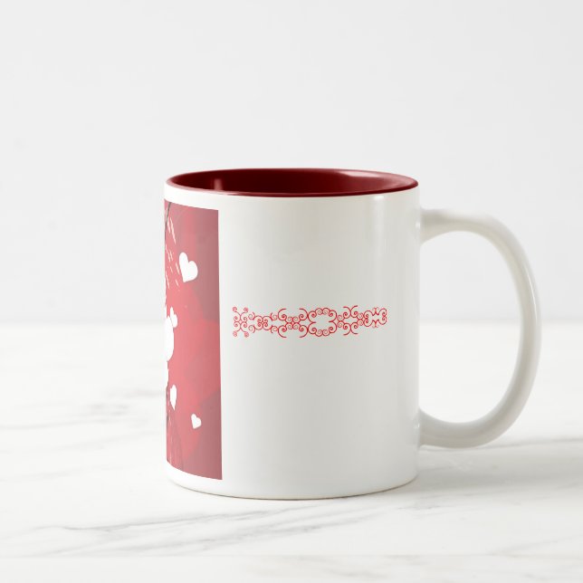 De Café Em Dois Tons Caneca do amor - personalizada (Direita)