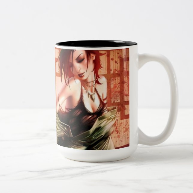 De Café Em Dois Tons Caneca do Anime (Direita)