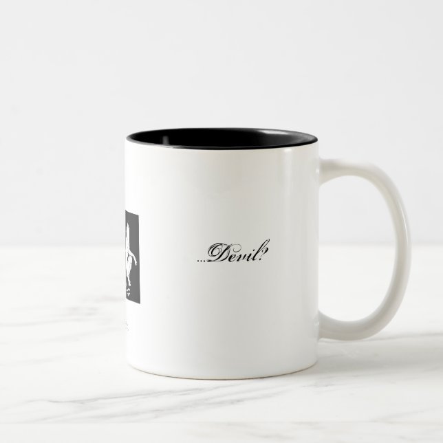 De Café Em Dois Tons Caneca do anjo ou do diabo (Direita)