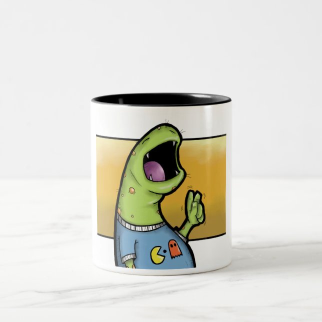De Café Em Dois Tons Caneca do anormal do jogo (Centro)