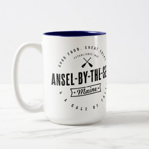 De Café Em Dois Tons Caneca do Ansel-por--Mar