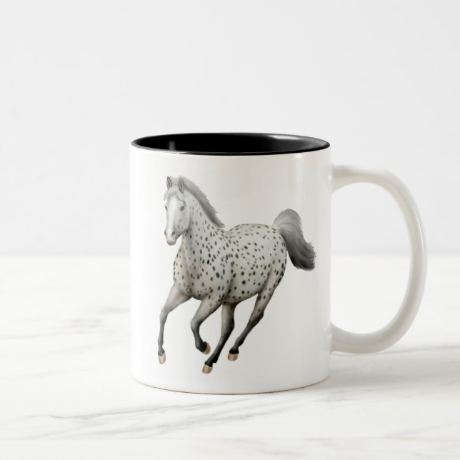 De Café Em Dois Tons Caneca do Appaloosa do leopardo (Direita)