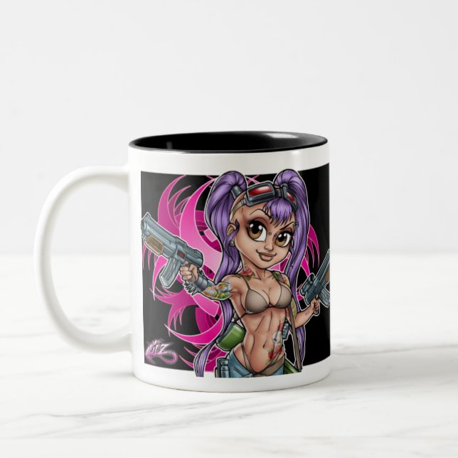 De Café Em Dois Tons Caneca do Armageddon do disparador (Esquerda)