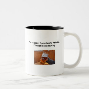 De Café Em Dois Tons Caneca do ateu das oportunidades iguais