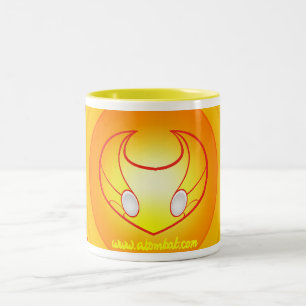 De Café Em Dois Tons caneca do atombat atom1