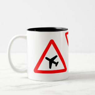 De Café Em Dois Tons Caneca do avião