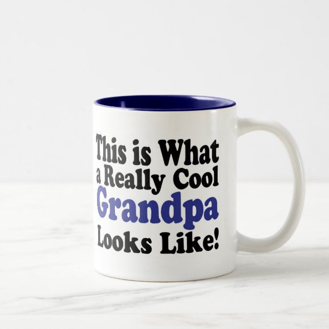 De Café Em Dois Tons Caneca do Avô Legal (Direita)