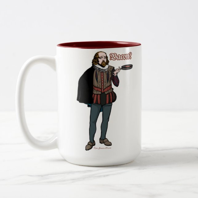 De Café Em Dois Tons Caneca do bacon (Esquerda)